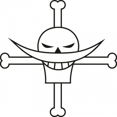 Металлическая табличка Whitebeard logo 2