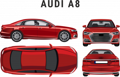 Принт Кружка 320ml Audi A8, Фото № 2 - FATLINE