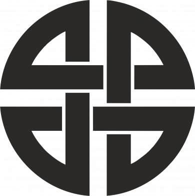 Брелок металевий Вузел Захисту 2