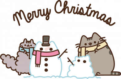 Стікер Pusheen Merry Christmas 2