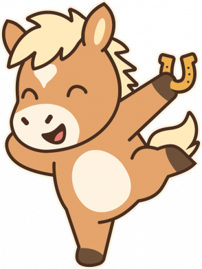 Шеврон прямокутний Лоша вдачі на рік Коня 2