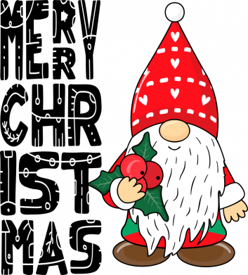 Кружка 320ml Merry Christmas Рождественский гном 2