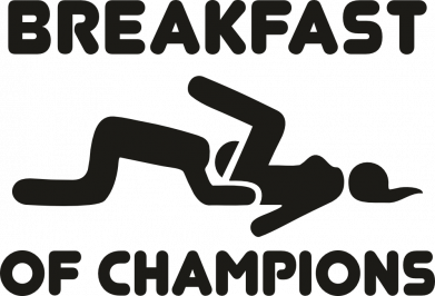 Футболка тай-дай оверсайз FATLINE Breakfast of champions 2