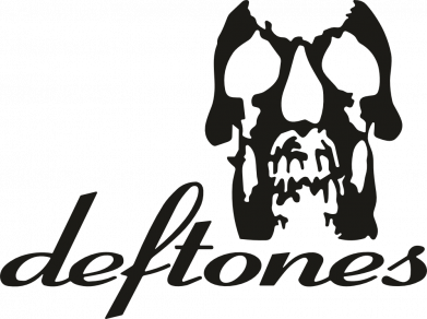 Шеврон прямоугольный Deftones logo 2