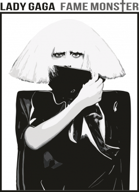 Принт Подушка плюш Lady Gaga Fame Monster, Фото № 2 - FATLINE