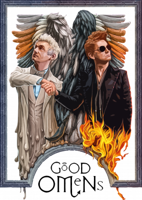 Кружка-хамелеон эмалированная Crowley and Aziraphale Good Omens 2