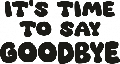 Принт Фартух It's time to say goodbye, Фото № 2 - FATLINE