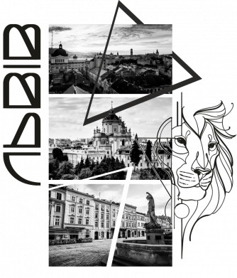 Кружка двухцветная 320ml Lviv collage 2