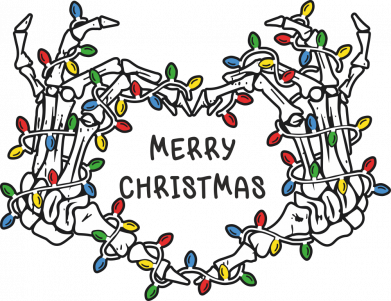 Чехол из раздела Skeletons Skeleton hands Merry Christmas для Xiaomi 11T 2