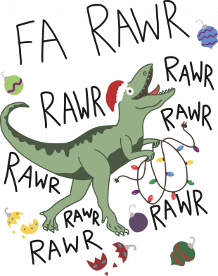 Термобутылка Viano Rawr Christmas 2