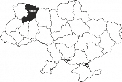 Ровно на карте Украины