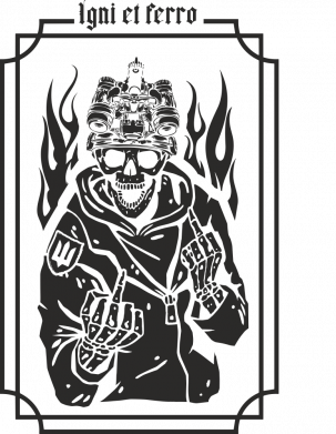 Чехол из раздела Skeletons Огнем и железом для Apple iPhone 15 Pro 2