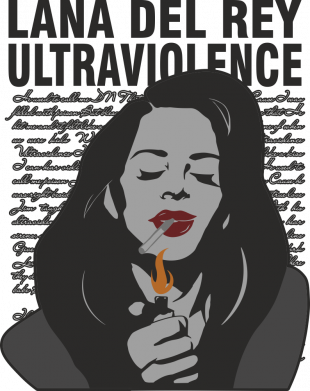 Жіночі труси Lana Del Rey Ultraviolence newspaper 2