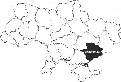 Запоріжжя на мапі України