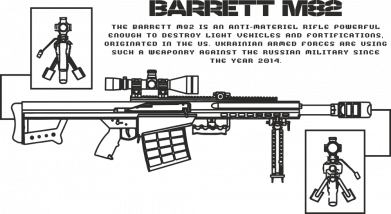 Бандана-труба Barrett M82 2