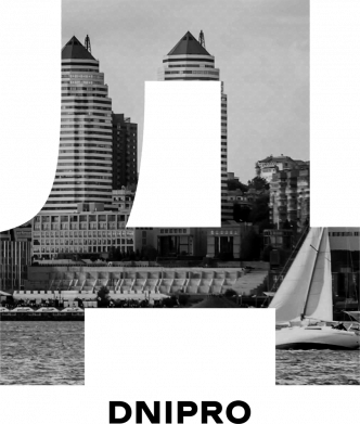 Кружка двухцветная 320ml Dnipro Black & White 2