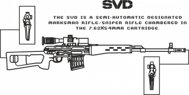 Маска для лица SVD (rifle) 2