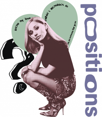 Шеврон круглый Ariana Grande Positions 2