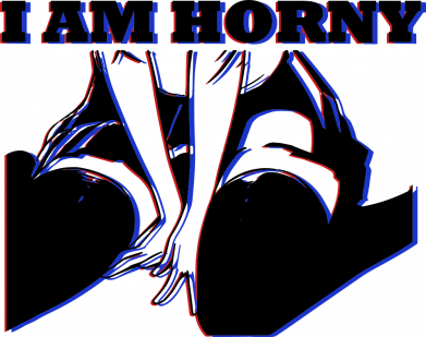 Шеврон круглый I am Horny 2