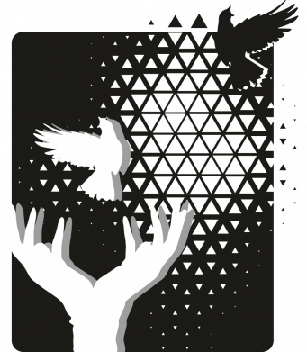 Шеврон щит Imagine Dragons Bird 2