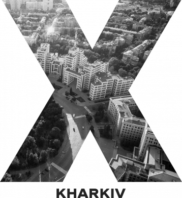 Шеврон круглый Kharkiv Black & White 2