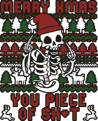 Чехол из раздела Skeletons Mery xmas you piece of sh*t для Xiaomi 11T 2