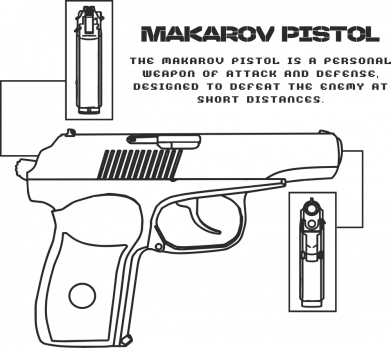 Бандана-труба Makarov Pistol 2