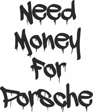 Кружка 320ml Need money for Porsche 2