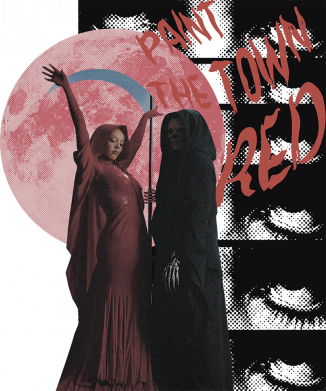 Шеврон круглый Doja Cat Paint The Town Red 2