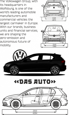Футболка оверсайз FATLINE Volkswagen Golf 8 2