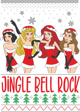 Детская футболка Jingle bell Rock Disney Princess 2