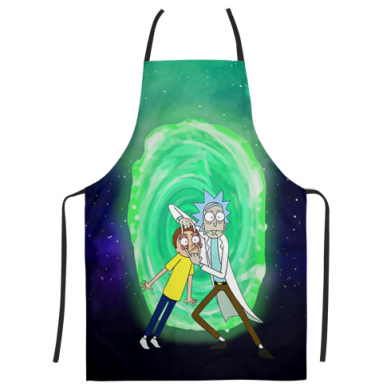 Принт 3D фартух Look Morty Space, Фото № 1 - FATLINE