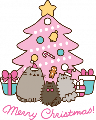 Футболка оверсайз FATLINE Pusheen Merry Christmas! 2