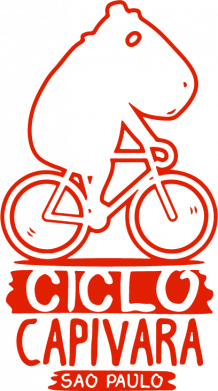 Принт Шеврон прямоугольный Капибара на велосипеде, Фото № 2 - FATLINE