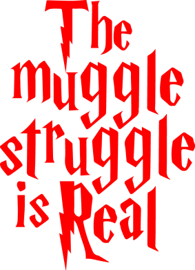 Жіноча футболка The muggle struggle is real 2