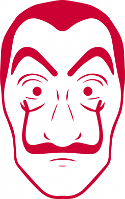 Чоловіча футболка Stedman La Casa De Papel Mask 2