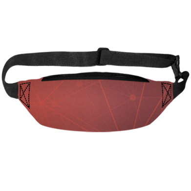 3D сумка-бананка Iron Man and red background 2