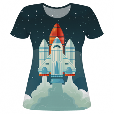 Жіноча 3D футболка Ретро прізвище і номер 2