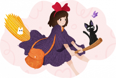 Футболка преміум чоловіча FATLINE Kiki's delivery 2