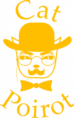 Мужская футболка с V-образным вырезом Кот Пуаро 2