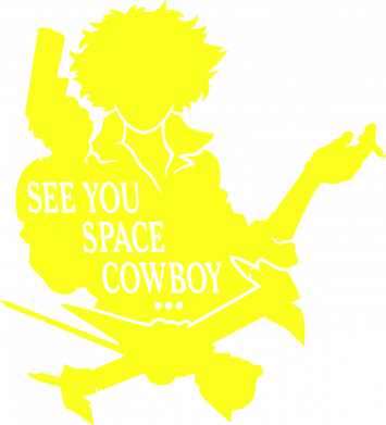 Шеврон щит Ковбой Бибоп Силуэт 2