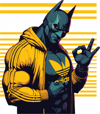 Шапка Batman в спортивном костюме 2