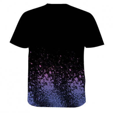 Мужская 3D футболка Logo and color drops 2