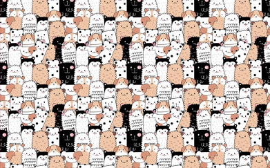 Флаг Cute dogs pattern 2
