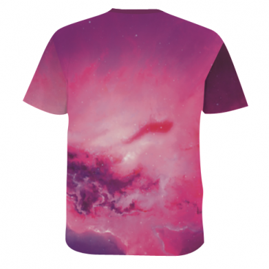 Мужская 3D футболка Avengers logo and space 2