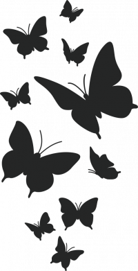 Наклейка Many butterflies 2
