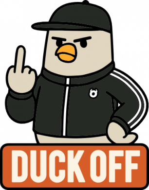 Панама тай-дай Duck Off (голуб-гопник) 2