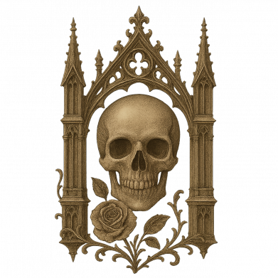 Чехол из раздела Коллекции Готический череп с розой для Huawei P20 2