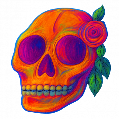 Кольоровий череп