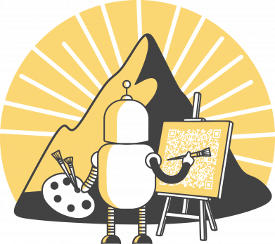 Мужская футболка Stedman QR живопись будущего 2